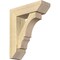 Ekena Millwork Balboa Slat Rough Sawn Bracket w/ Offset Brace, Douglas Fir, 6"W x 18"D x 22"H BKT0604X18X22BOA06RDF - alternate 1